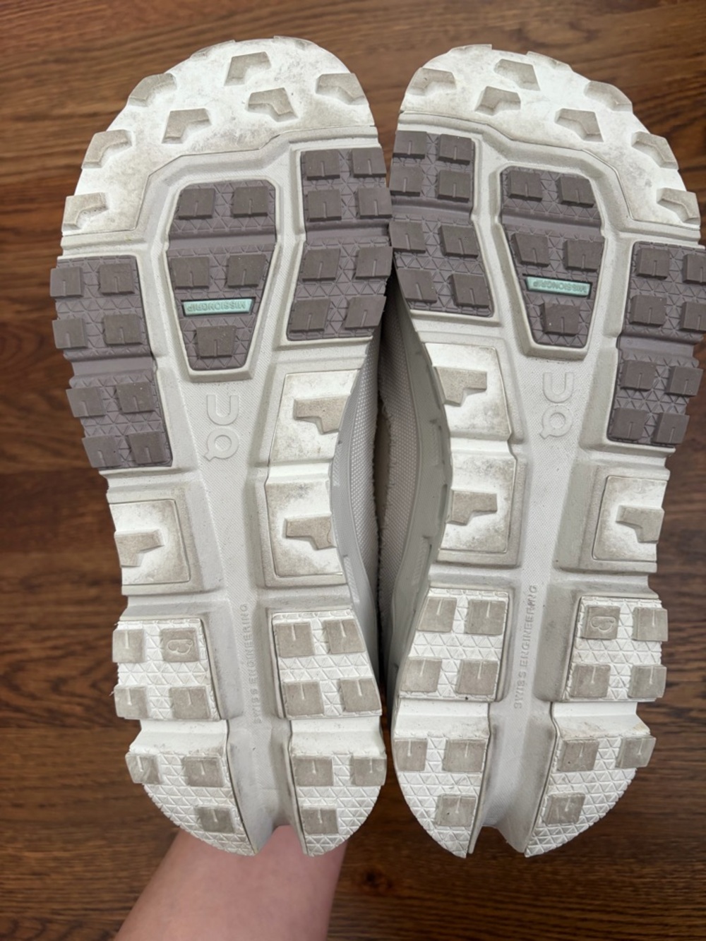 On Running Cloudaway 2 Water Repellent Women's Shoes — Sand/Ice - Picture 7 of 10